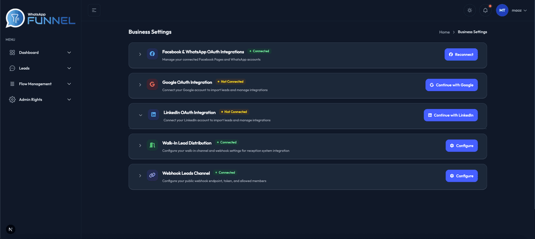 Management Dashboard